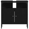 Шкаф под раковину в ванной комнате, дуб черный 60x30x60 см