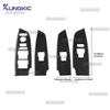 For Honda Accord 2018 2019 2020 2021 2022 Real Soft Carbon Fiber Sticker LHD Car Window Lift Button Panel Interior Accessories