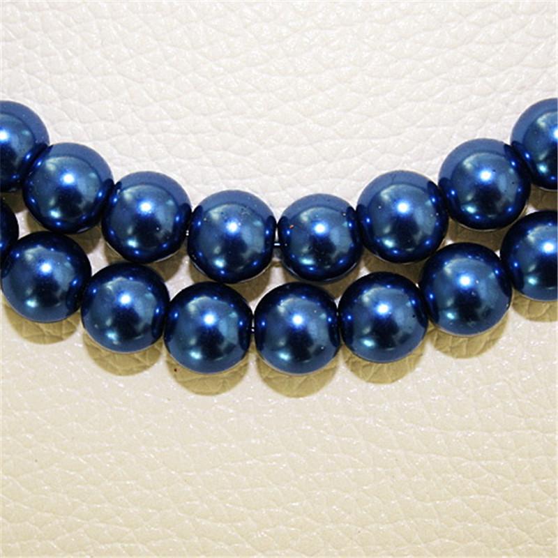 Стеклянные бусины для изготовления ювелирных изделий, украшения текстиля, диаметр 4/6/8 мм