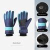 Professional Outdoor Sports Warm Gloves for Boys and Girls Aged 3-9, Fleece-Lined, Thickened, Windproof and Waterproof Children's Ski Gloves