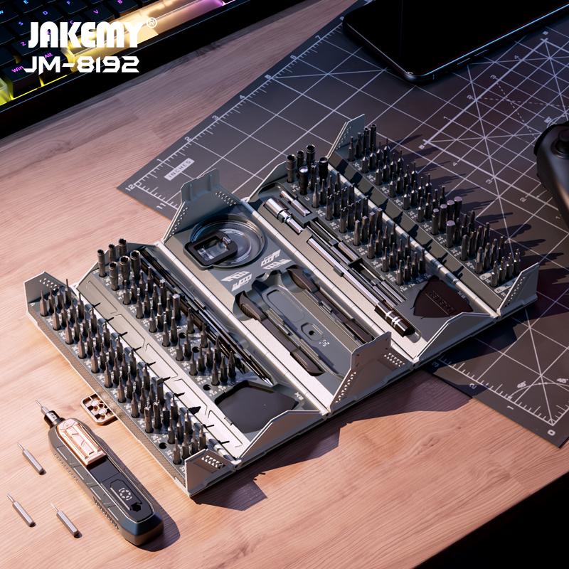 Jakemy JM-8192 180-в-1 набор прецизионных отверток с магнитными шлицевыми битами Torx для телефона, планшета, ПК, ремонт очков, ручные инструменты