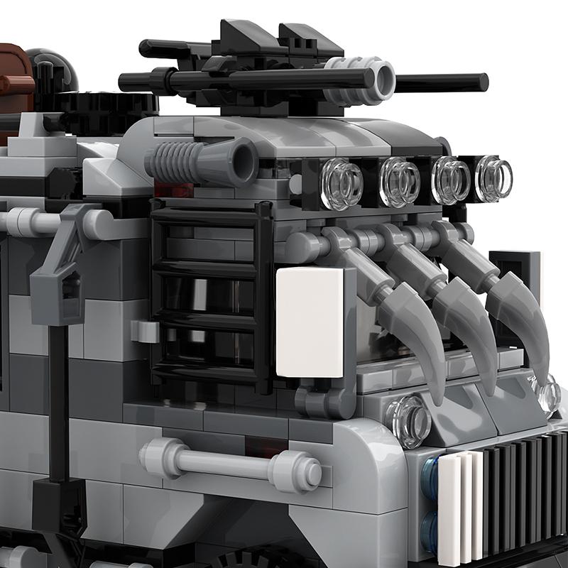 Gobricks MOC Анти-Зомби Фургон Набор Строительных Блоков Городская Полицейская Станция Машина Кирпичная Игрушка Для Детей Образовательные Игрушки Подарки Juguetes