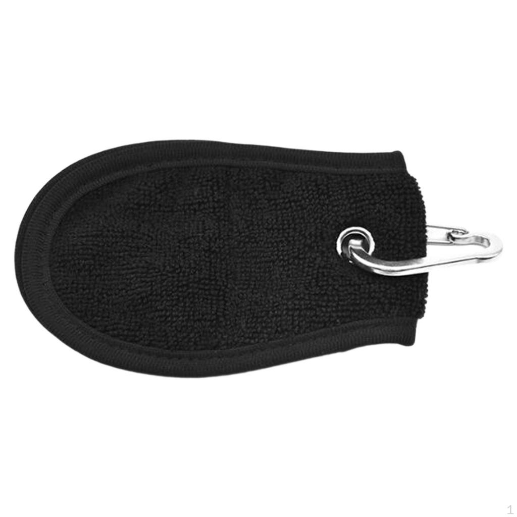 Очиститель для мячей для гольфа, сумка для гольфа, полотенце, аксессуары, впитывающее воду, портативное, с карабином