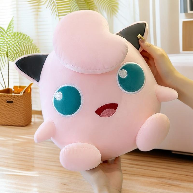 Cute Jigglypuff Pokémon Plush Toy Soft Anime Jigglypuff Stuffed Pillow Pink Room Decor Doll Girlfriend'S Birthday Gifts