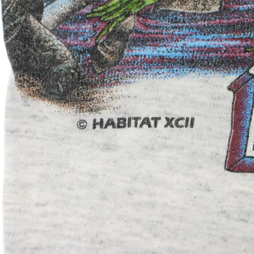 SIGNAL SPORTS 90s Made In USA Old Animal Print Short Sleeve T-shirt M Men's Used