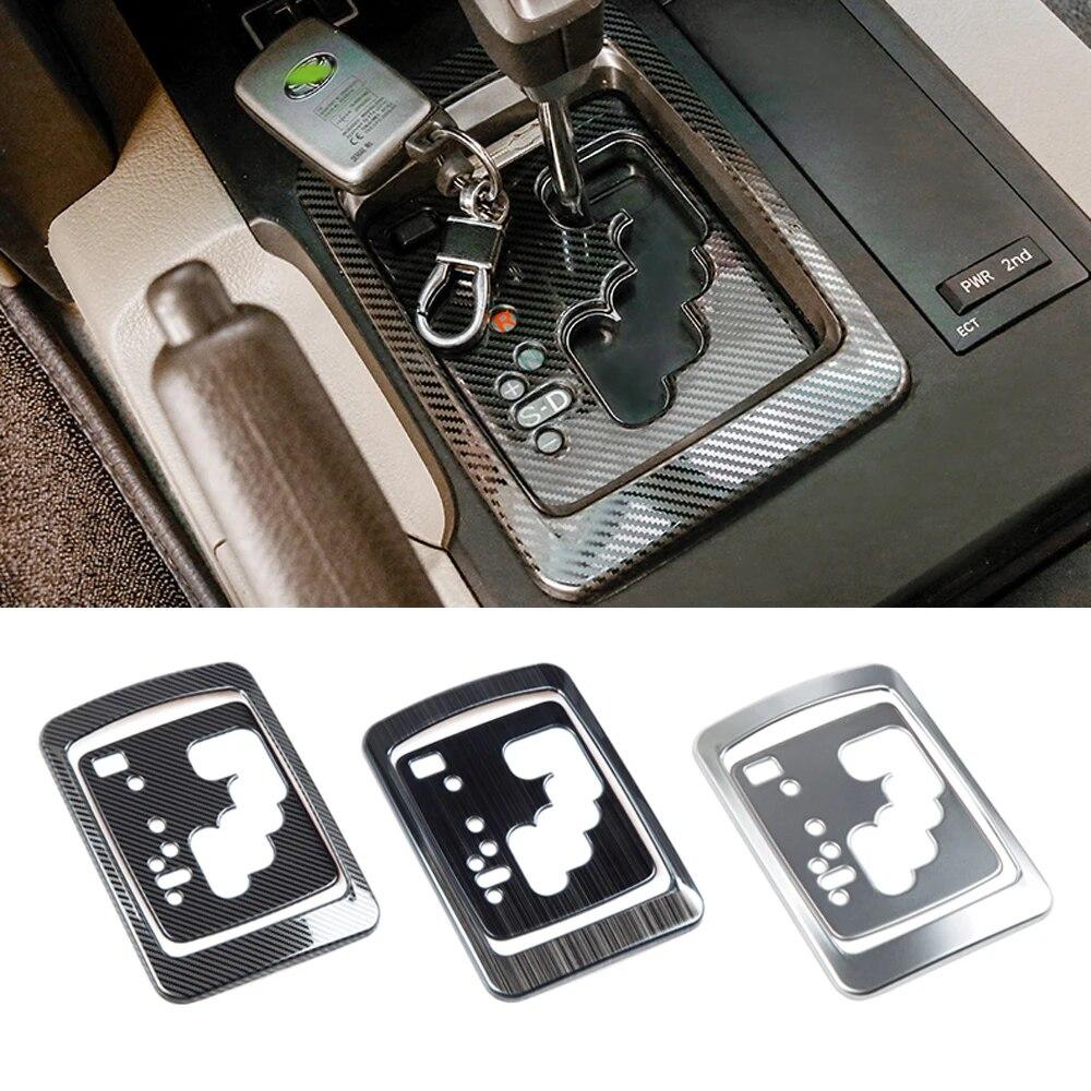 LHD Land Cruiser 200 Interior Stainless Center Shift Console Protective Penal For Toyota LC200 FJ200 2008 2015 2016 2018