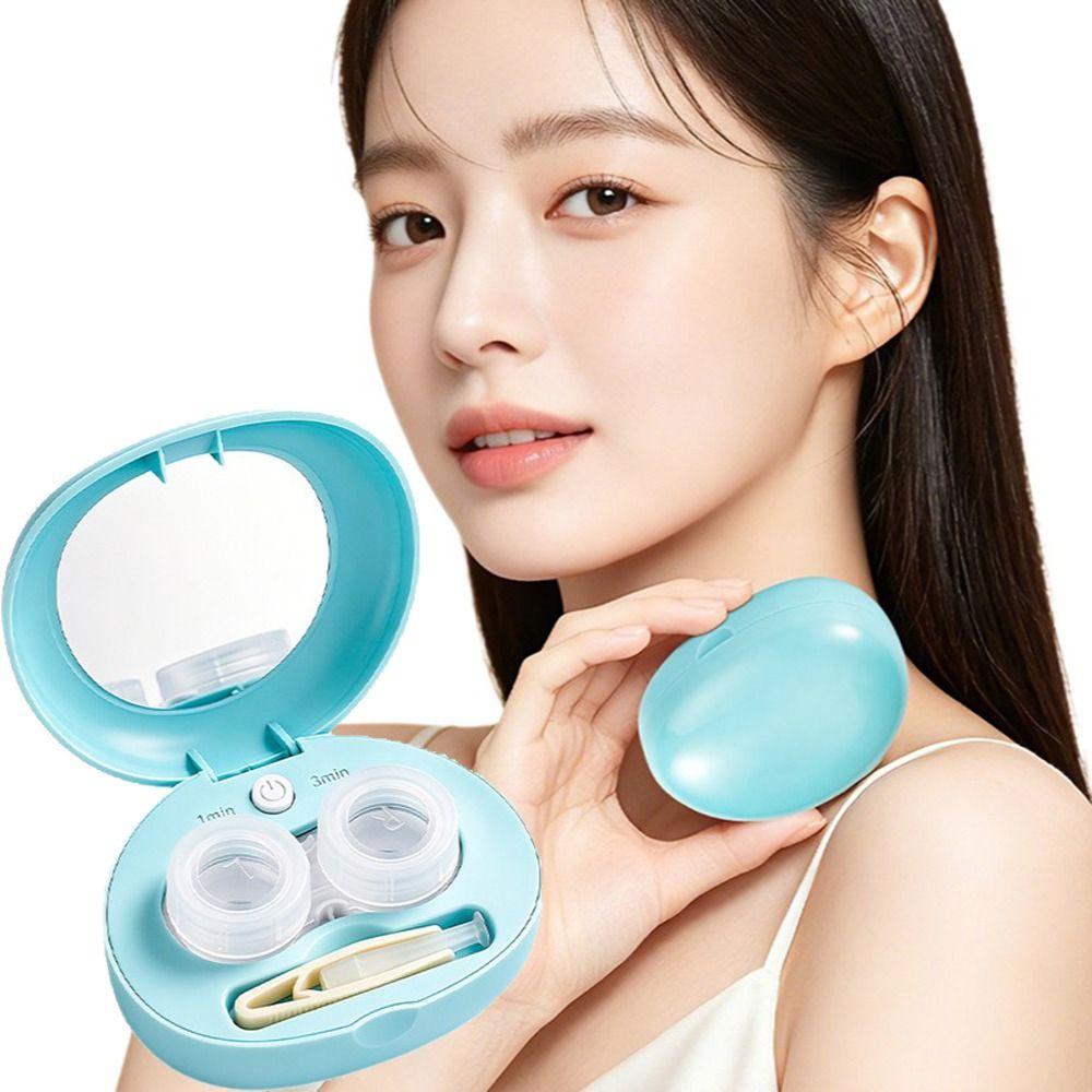 Fully Automatic Contact Lens Cleaning Case Electric Contact Lens Cleaning Machine Optical Care