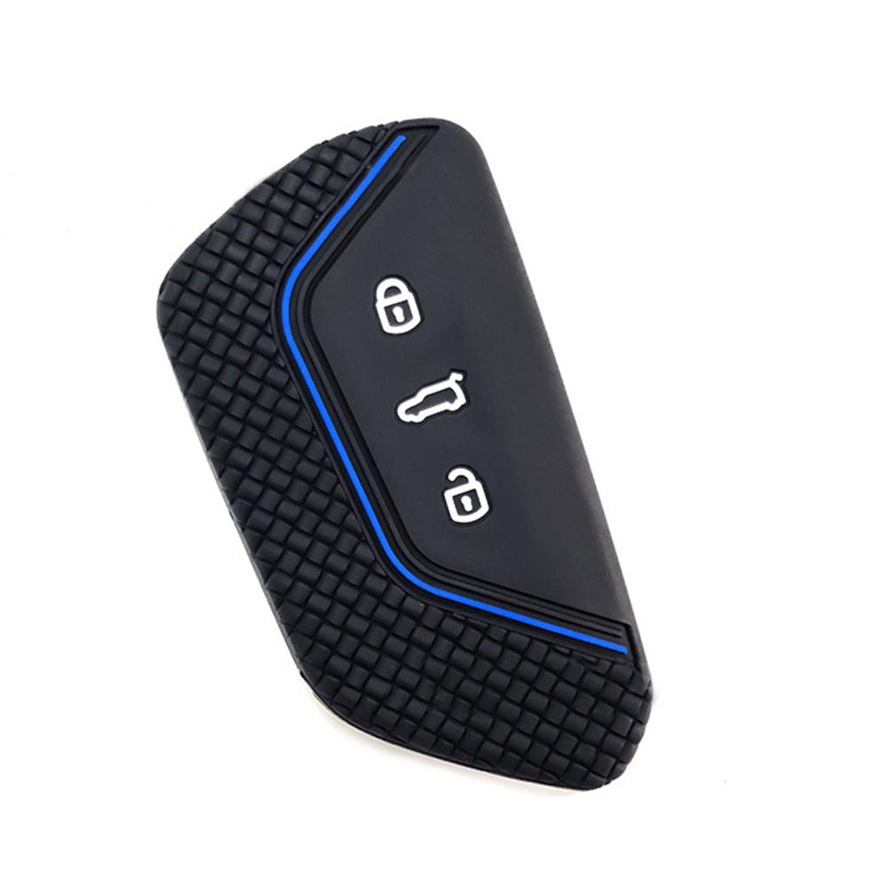 Силиконовый чехол для ключа автомобиля 3 кнопки Защита брелока для VW Golf 8 Mk8 GTI GTD R ID3 ID4 ID.4XCROZZ ID.6X 2020 2024