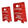 HX6F 2PC Popular Caution Sign Hair Claw Clip Overstimulated Design Ponytail Holder for Thick Curly Fine Hair with Strong Grip