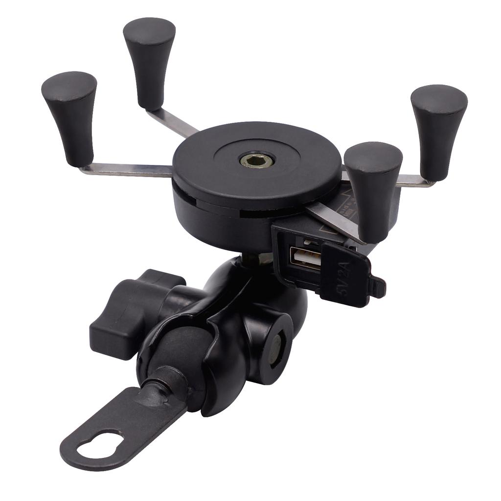 X-shaped Waterproof 9V To 24V USB Motorcycle Bracket Motorcycle Charger