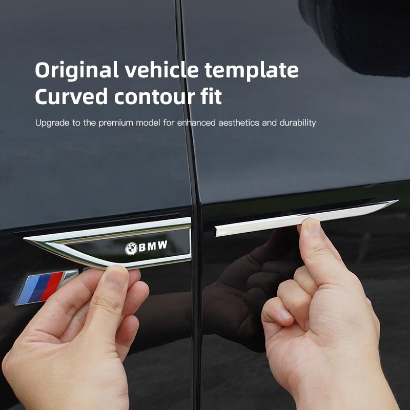 Car Metal Emblem Stickers Auto Badge Decorative Sticker For BMW X5 X6 X7 E28 E90 F20 E34 E53 GT G30 G26 M3 M4 M5 F98 F95 F96 F94 RR8