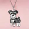 Exquisite Maltese Dog Pendant Necklace Cute Aesthetic Neck Accessories Collar Chain  Unisex