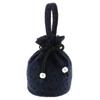 Lace Drawstring Navy Drawstring Flower Everyday Graduation Completion Hakama [KIMONOMACHI] Bag, Bag, Lace, Kimono, Ceremony, Ceremony,