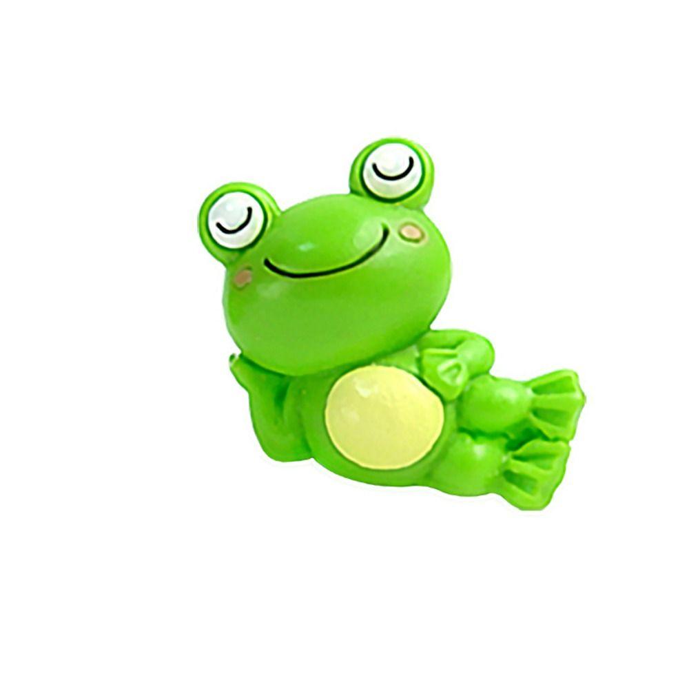 Смола Лягушка Миниатюрные Автомобильные Украшения Лягушка Микро Ландшафт Смола Милая Лягушка Фигурка Мини Мультяшная Лягушка Украшение для Автомобиля