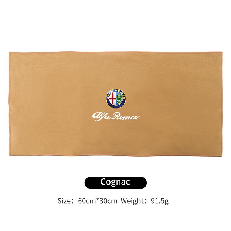 Car Logo Wash Clean Towel Microfiber Cleaning Drying Cloth For Alfa Romeo Giulietta 159 147 156 166 Mito Giulia Stelvio Tonale