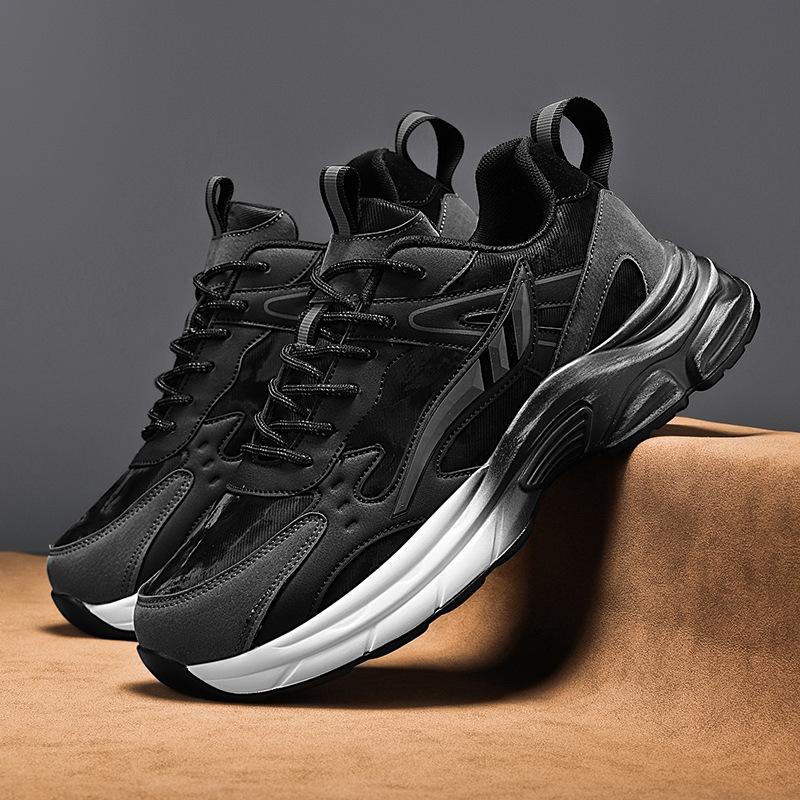 Папины кроссовки осень и зима уличные новые больших размеров дышащие повседневные спортивные туфли модные универсальные туфли на платформе