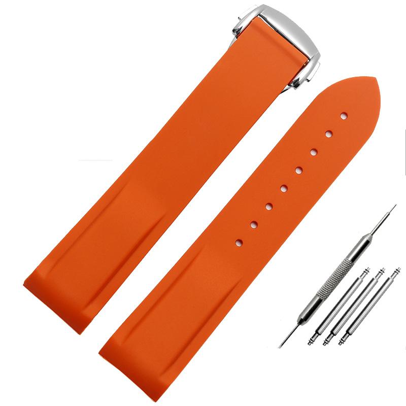 Классический ремешок для часов с резиновым силиконовым интерфейсом Arc 20 мм 22 мм подходит для часов Omega Seamaster GMT Diver 300 Speedmaster Seiko Hamilton