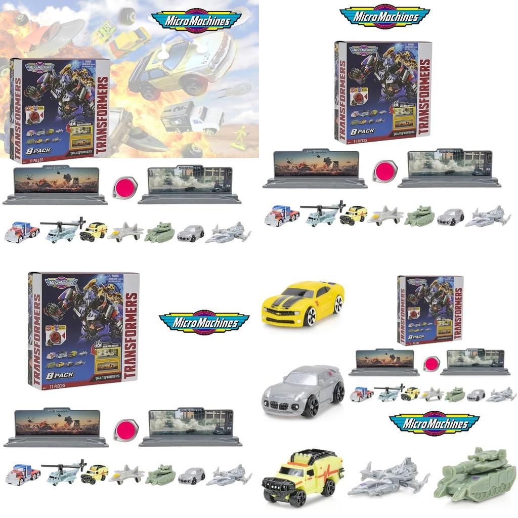 Hasbro Micromachines Трансформеры Бамблби Игрушечная Модель Машинки Для Детей Набор из 8 Машинок