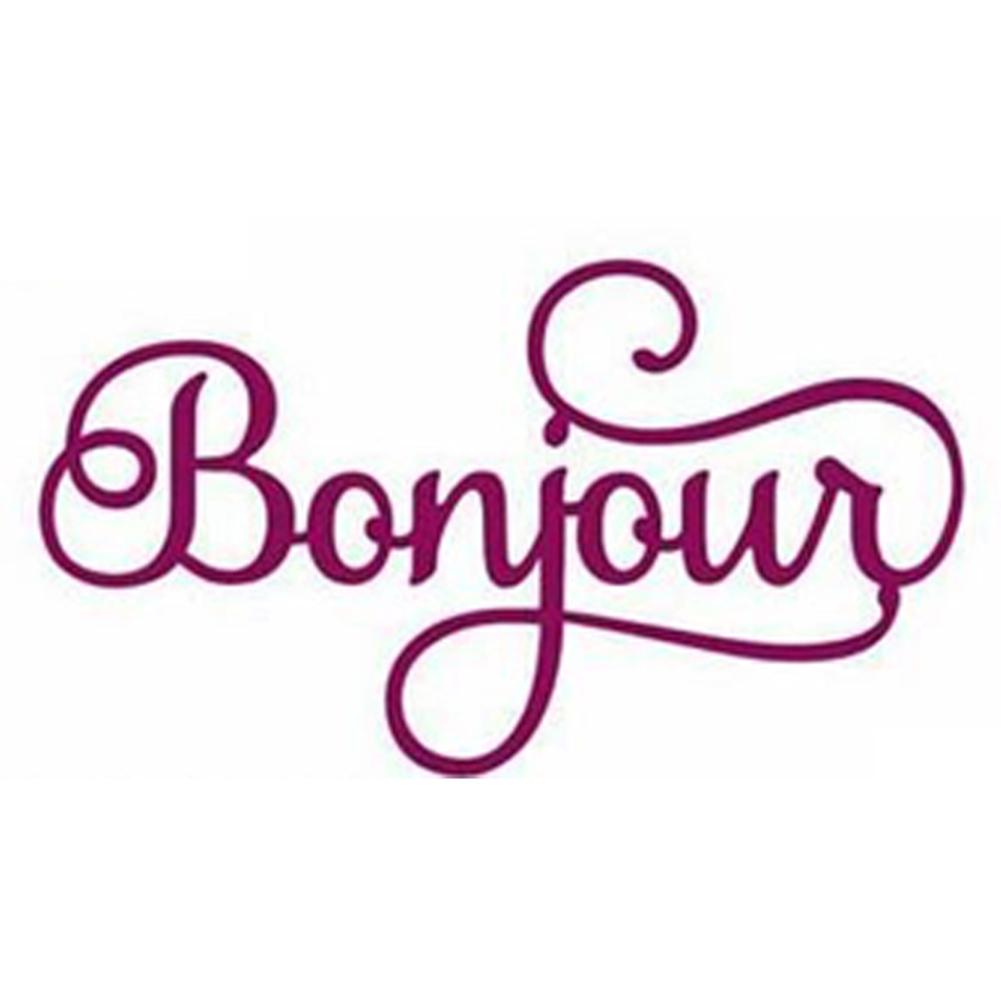 H1# Французский алфавит Вырубные штампы для скрапбукинга Декоративное тиснение Ремесло