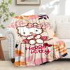 1pc Hello Kitty Autumn Leaves Blanket - Seasonal Home Decor, All Seasons, Comfortable and Machine Washable, Perfect Gift for Everyone, Perfe