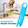 Jack Многофункциональный Магнитный Продеватель Иголок Nano Односекундное Продевание Анти-прокол Шкала Швейный Инструмент для DIY Швейных Проектов