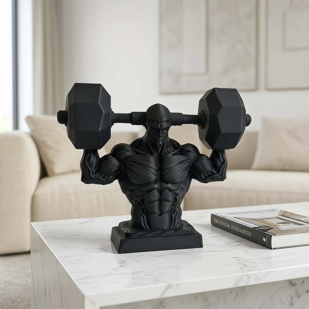 Creative Muscular Man Ornament Funny 3D Printing Ornaments Muscular Man Model Toy Home Decor