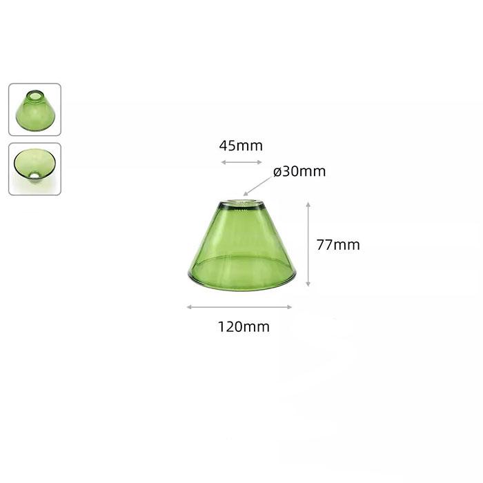 Прозрачный матовый абажур с отверстием 30 мм E14, сменный стеклянный абажур с отверстием 3 см зеленого и янтарного цвета для настенных светильников E12 Candle