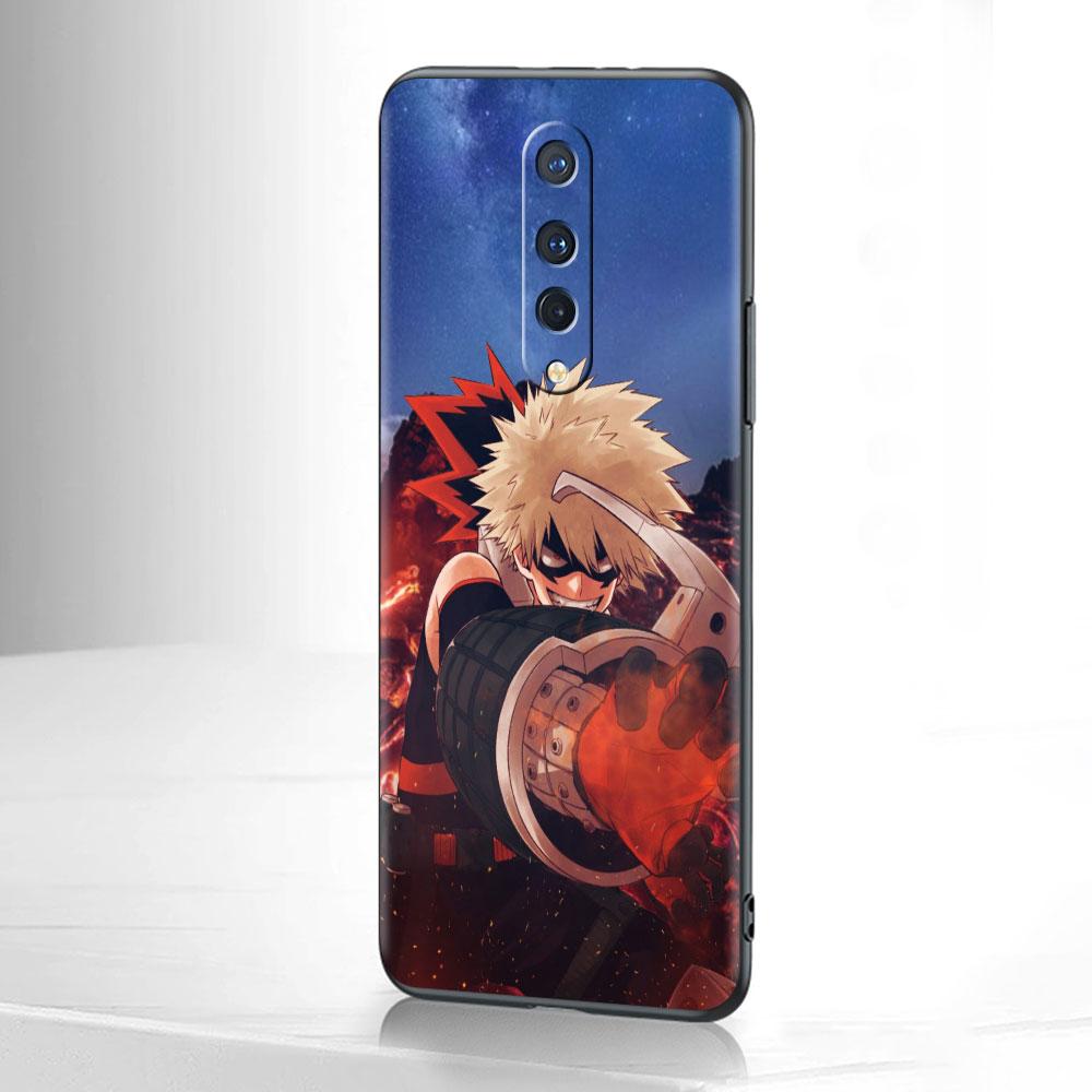 Мягкий чехол для OnePlus 8T 7 9 8 Pro Nord 2 Z N10 5G 9R N100 7T 6T N200 CE Черный силиконовый чехол для телефона Аниме Моя геройская академия