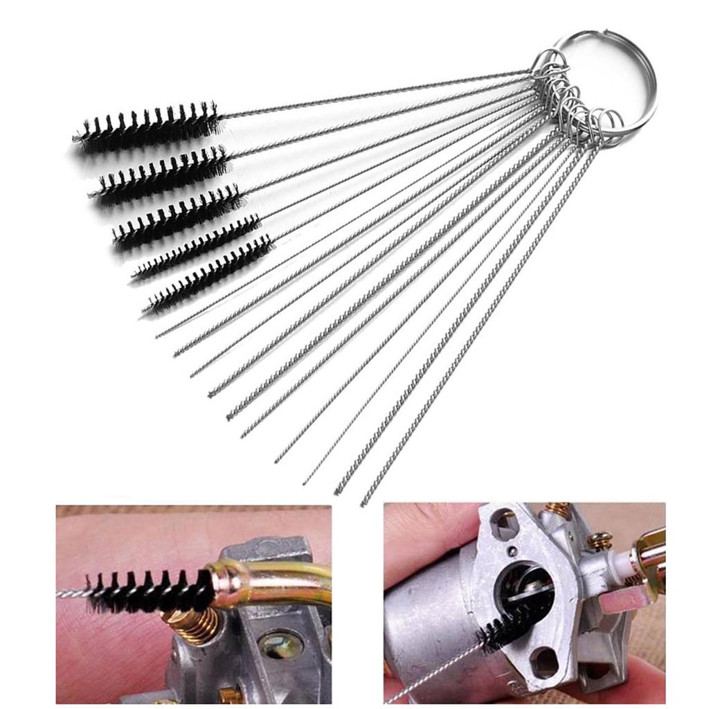 FineGood Карбюратор, Набор из 28 предметов, Проволочная щетка, Чистка, Чистящая щетка, Сварочная кривая, Мотоцикл, Квадроциклы, Инструменты для чистки, Расходные материалы для обслуживания