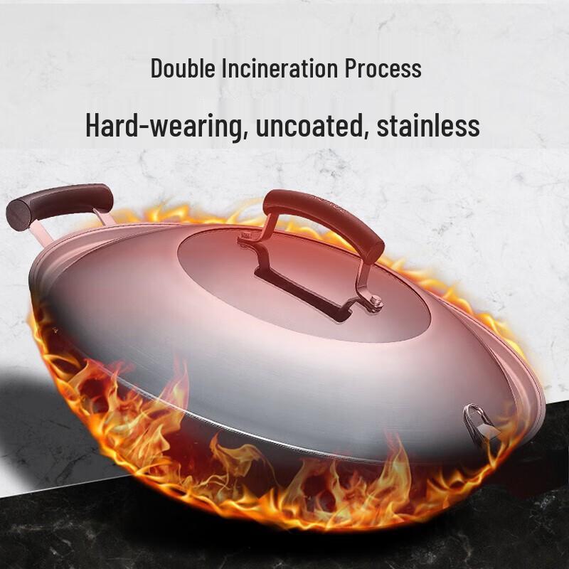 Supor True Rust-Proof Cast Iron Double Handle Wok