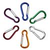 2Pcs Aluminum Alloy D Shaped Carabiner Spring Snap Clip Hooks Latch Hooks