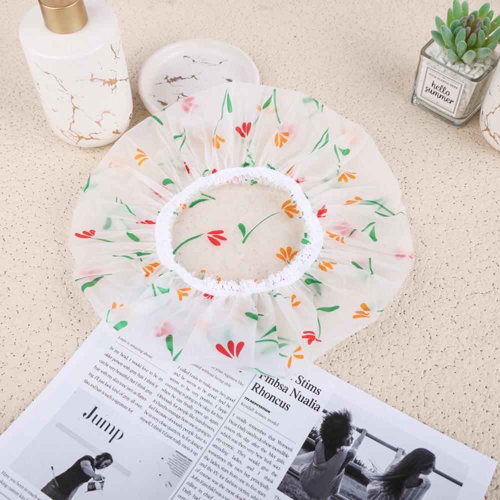 Водонепроницаемая одноразовая шапочка для душа и ванны для женщин - утолщенная, увеличенная и противодымная конструкция