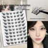 Magic Color Self-Adhesive Eyelashes: 10 Rows, No Glue, Easy for Beginners, On-Camera Ready.