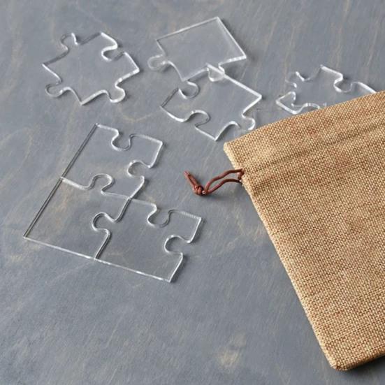 9/49/100/144Pcs/Set Impossible Challenge Transparent Puzzle Kids Teens Adults Clear Acrylic Jigsaw Puzzle Game Educational Difficult Puzzle Toy