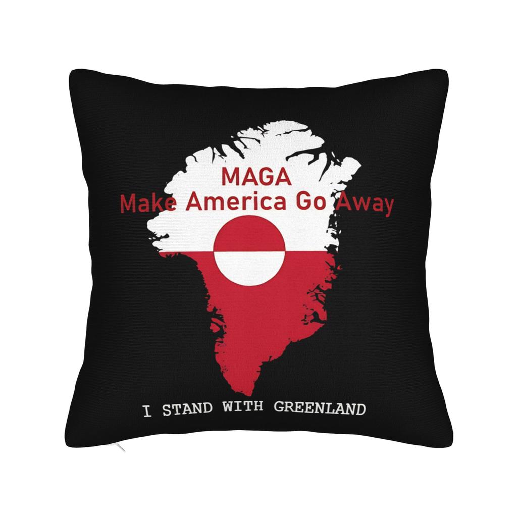 MAGA Гренландский Медведь Квадратные Наволочки Чехлы для Подушек Креативный Декор на Молнии Чехол для Декоративной Подушки для Автомобиля 40x40см