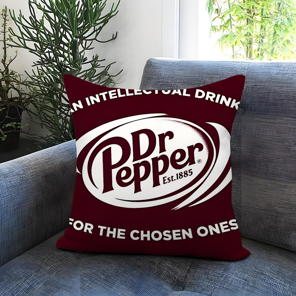 Чехол на подушку D-Dr Pepper Удобный двусторонний чехол для подушки Идеально подходит для автомобиля, дивана, спальни и многого другого