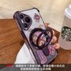 Bafang Lai Caishen совместимый с чехлом для телефона Apple 17 Pro Max, iPhone 15 складная подставка 16, гальваническое покрытие с блестками 14
