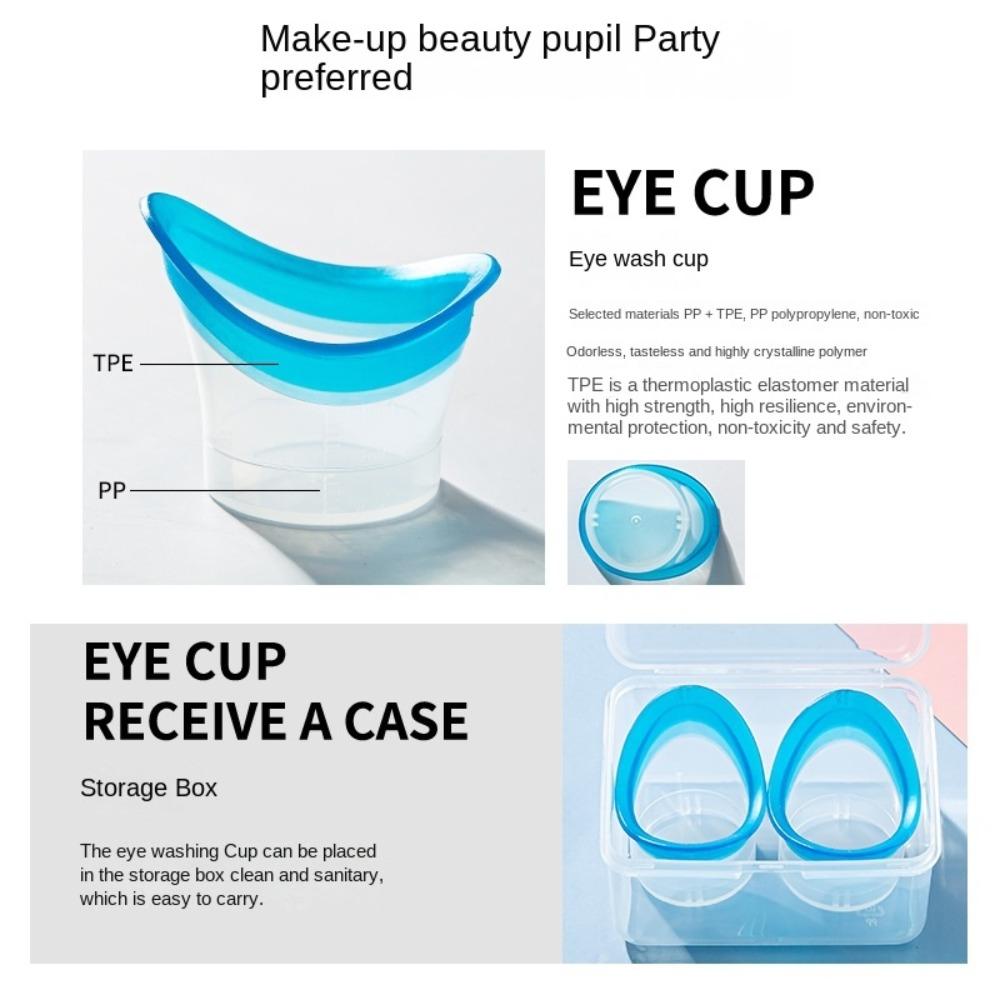 Silicone Eyewash Cup Soft Flushing Rinse Cups Eye Bath Cup  Elderly Women Men Children