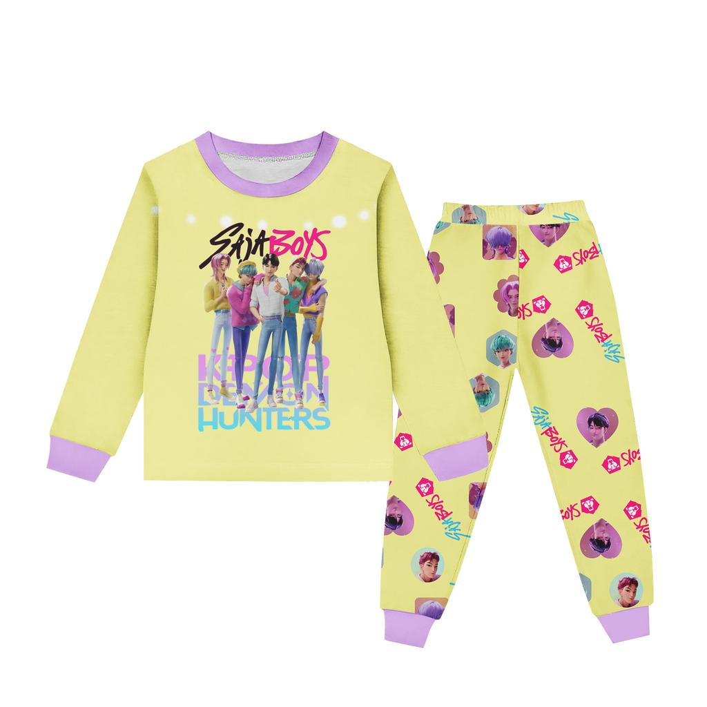 Children's Round Neck Long Sleeve Cartoon Suit