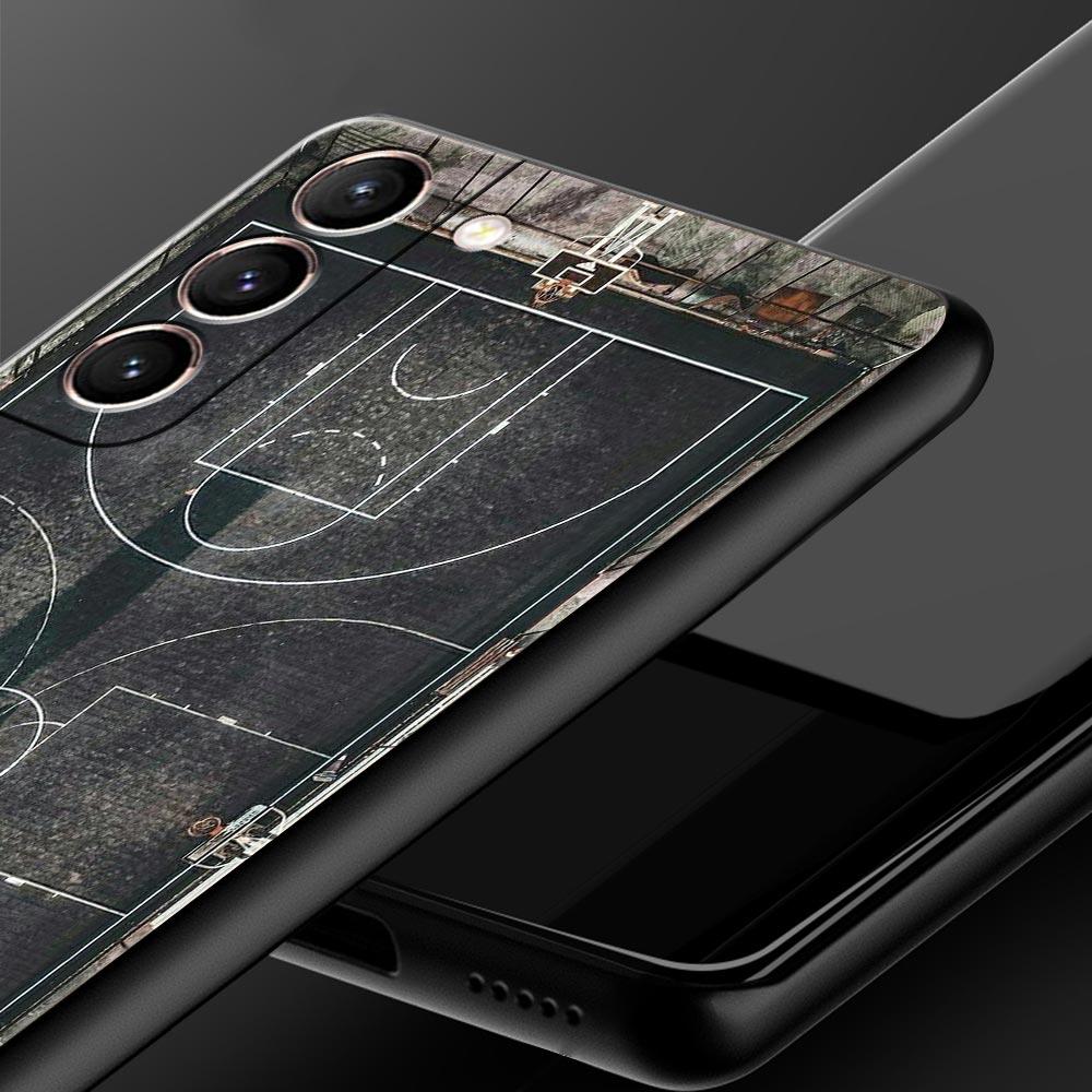 Чехол для телефона с тактической доской для футбола и баскетбола для Samsung Galaxy S26 Ultra S25 Plus S24 FE S23 S22 5G S21 S20 Черный Мягкий