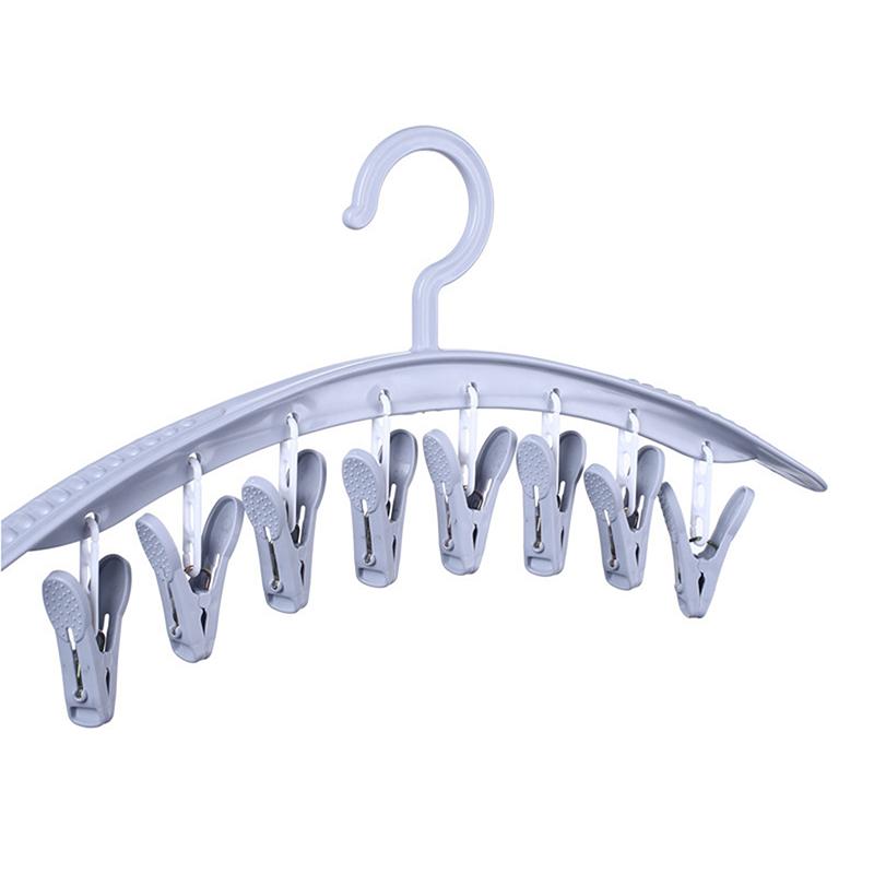 Бытовая многофункциональная бесследная вешалка для одежды, ветрозащитная пластиковая утолщенная сушилка, зажим для носков и нижнего белья, вешалка для одежды