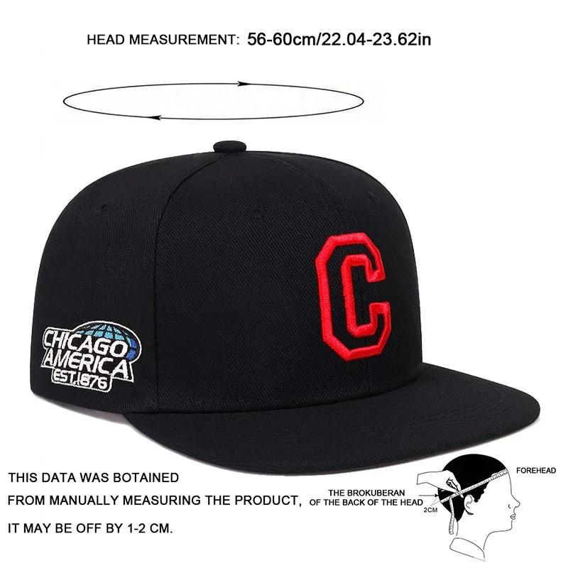 Hip-Hop Stitching Stitched Embroidered Alphabet C Neutral Gender Women Men For Hats Spring And Autumn Outdoor Adjustable Sports Casual Baseball