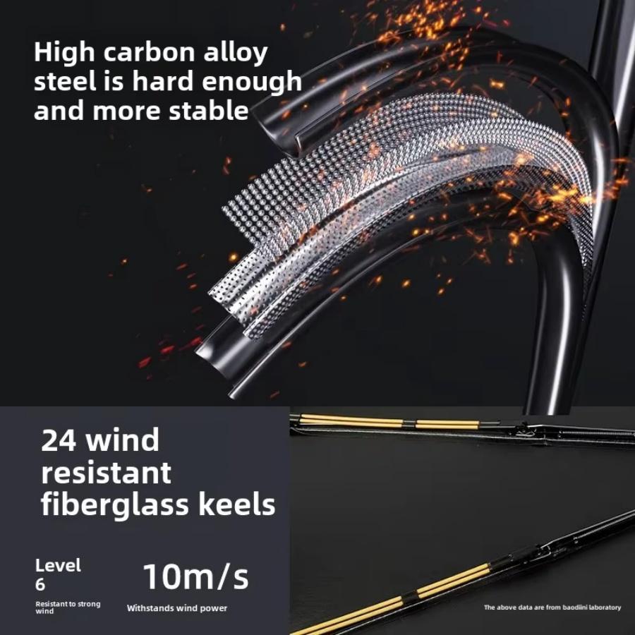 Ветрозащитный Большой Зонт Мужской, 106см Большой Однотонный Автоматический Зонт Прочный, 24 Спицы, Солнце-Дождь Складной Зонт Простой Стиль