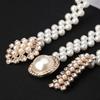 Beautiful Pearl Belts Fashionable White Beaded Pearl Ornament Belt Strong Elastic Cord Belts Woman's Dress Belts