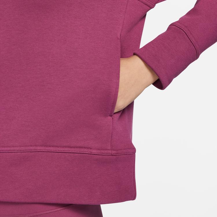 Nike Однотонная куртка с логотипом, воротником-стойкой и полумолнией, женская верхняя одежда, бордовый цвет FD9930-653