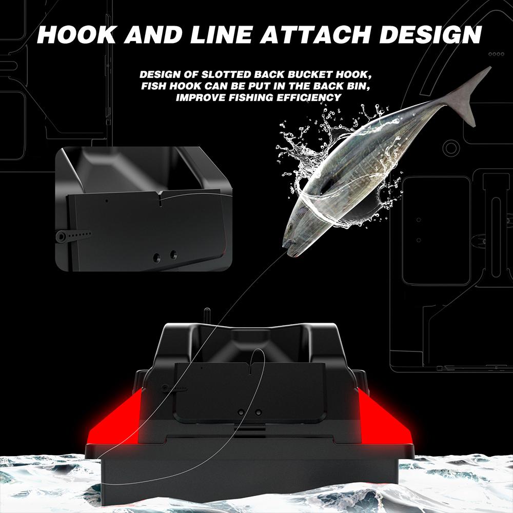 GPS Fishing Bait Boat 500m Remote Control Bait Boat Dual Motor Fish Finder 2KG Loading Support