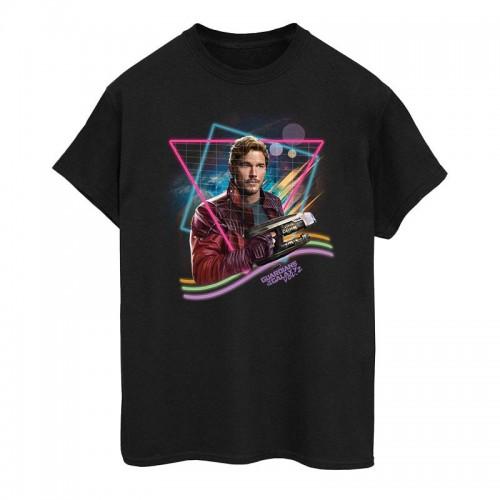 Marvel Mens Guardians Of The Galaxy Neon Star Lord T-Shirt