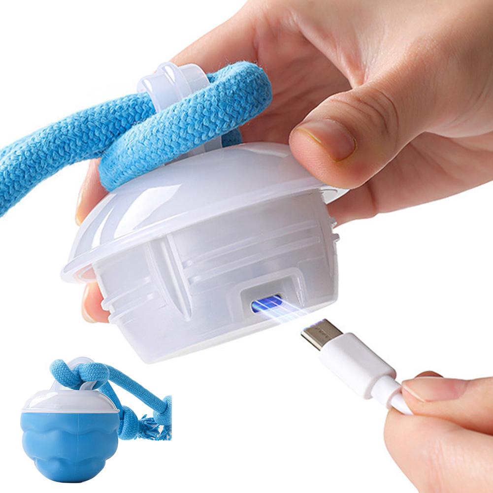 Перезаряжаемые Электрические Игрушки для Питомцев Интерактивные Игрушки для Собак Активный Катящийся Мяч с Веревкой Пищащая Игрушка для Собак для Щенков Собак Кошек Игрушки