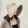 Женская пляжная шляпа от солнца с широкими полями, летняя уличная шляпа от солнца с защитой от УФ-лучей для рыбалки, кемпинга, путешествий