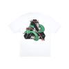 Palace Футболка унисекс с короткими рукавами и логотипом Hesh Mit Fresh Serpent, белая PAL-FW20-01